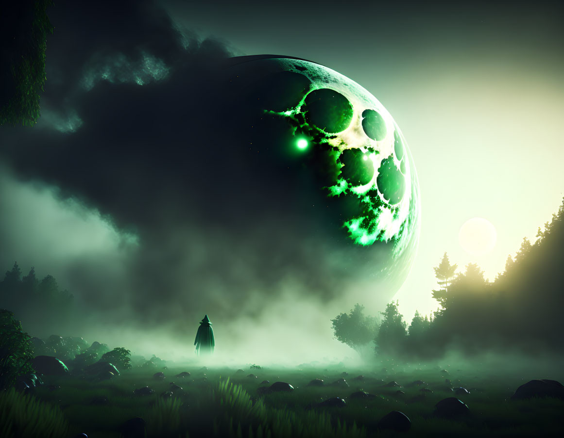 Green Moon Atmosphere