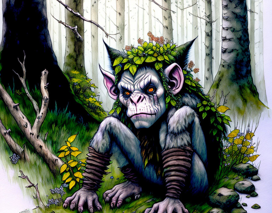 ≈❀◕<>◕❀≈  Troll in the forest