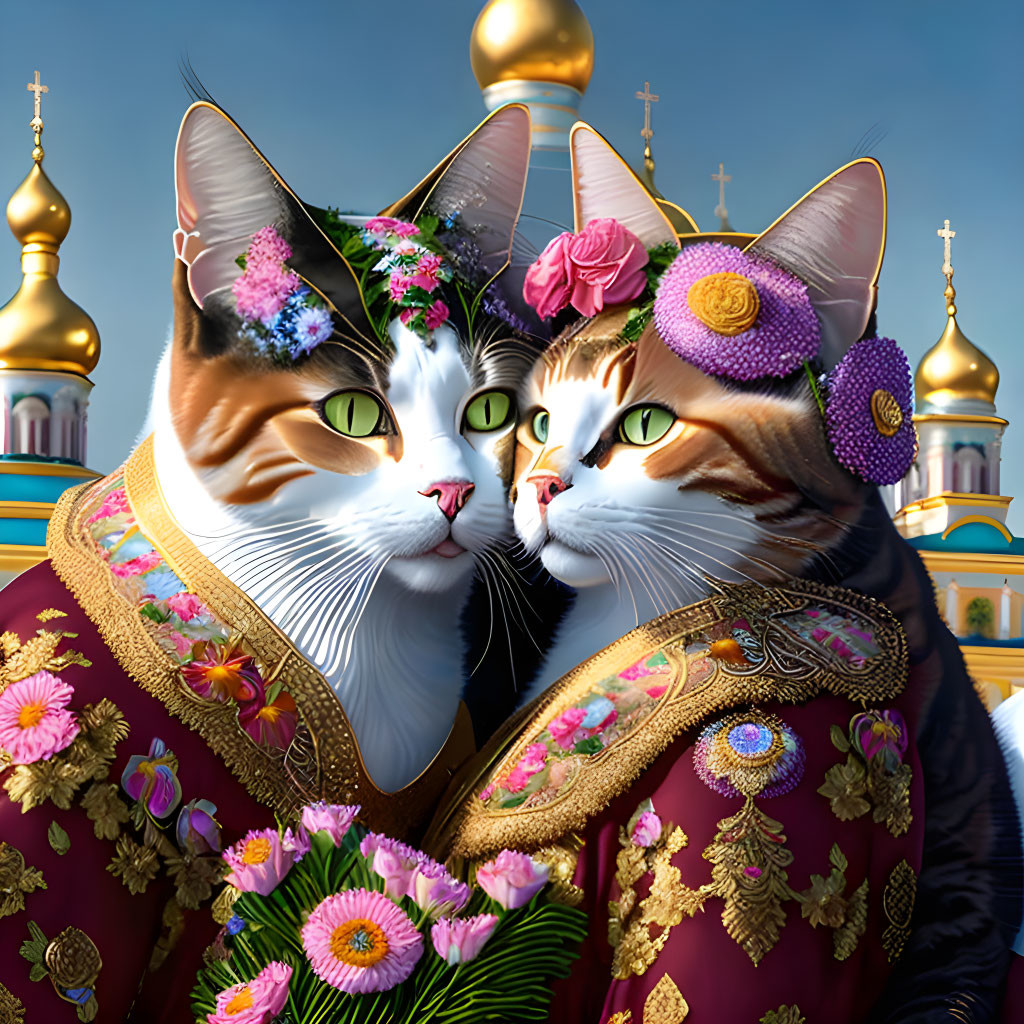≈❀◕<>◕❀≈  Cats in love