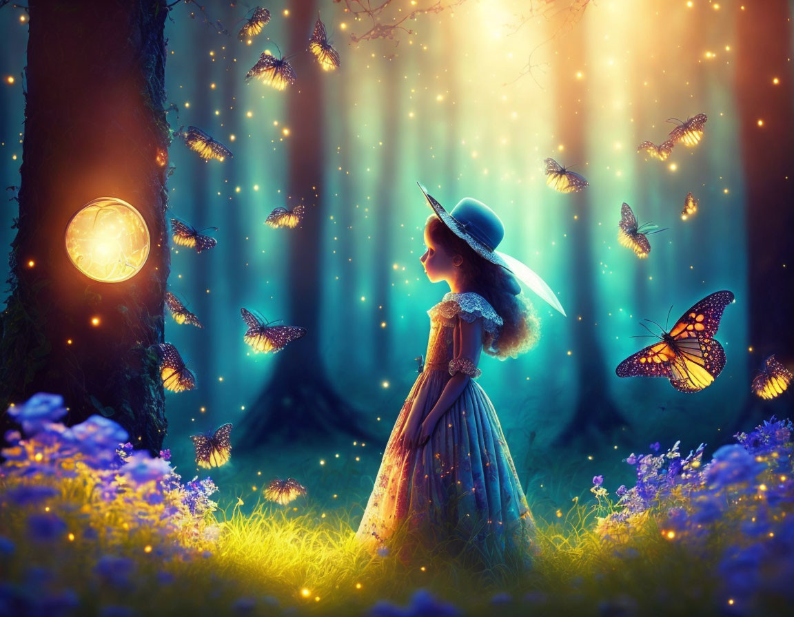 Fireflies whisper in wonderland