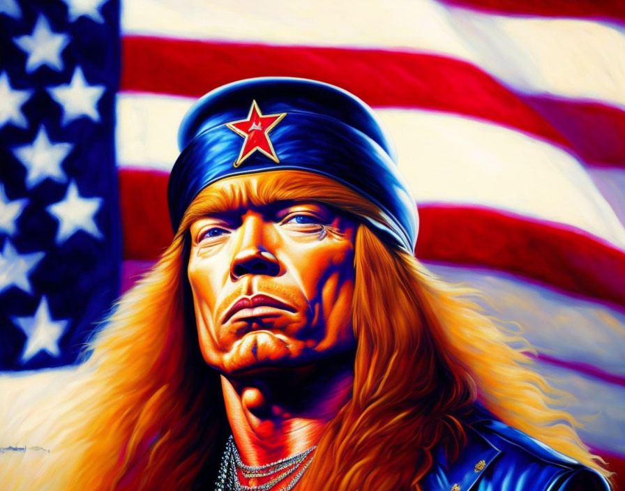 Axl Rose as United States President in 1985