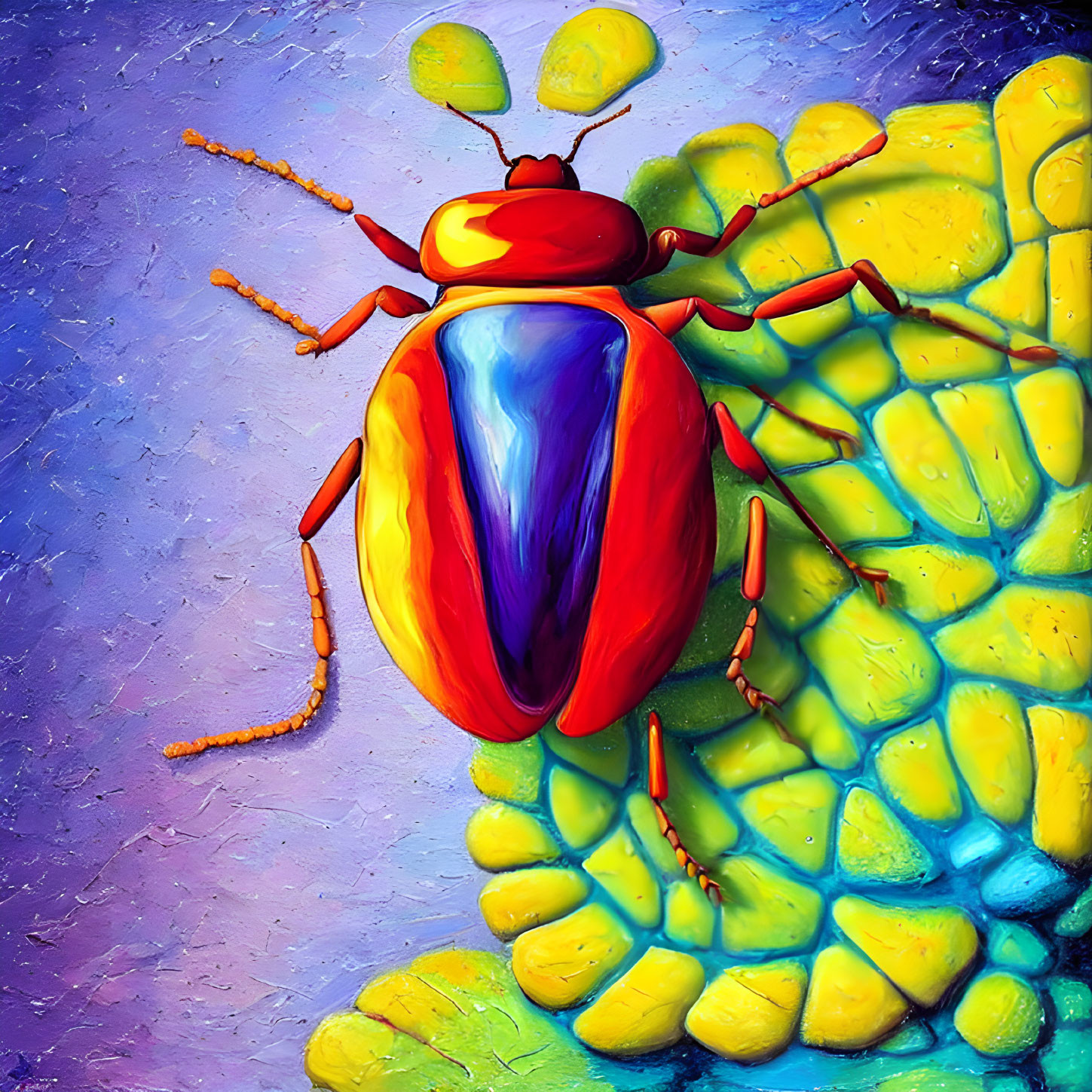 Red and Blue Bug.