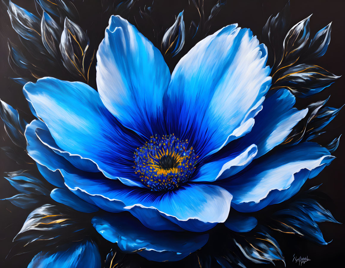 The blue flower.