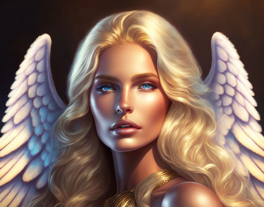 blonde woman angel