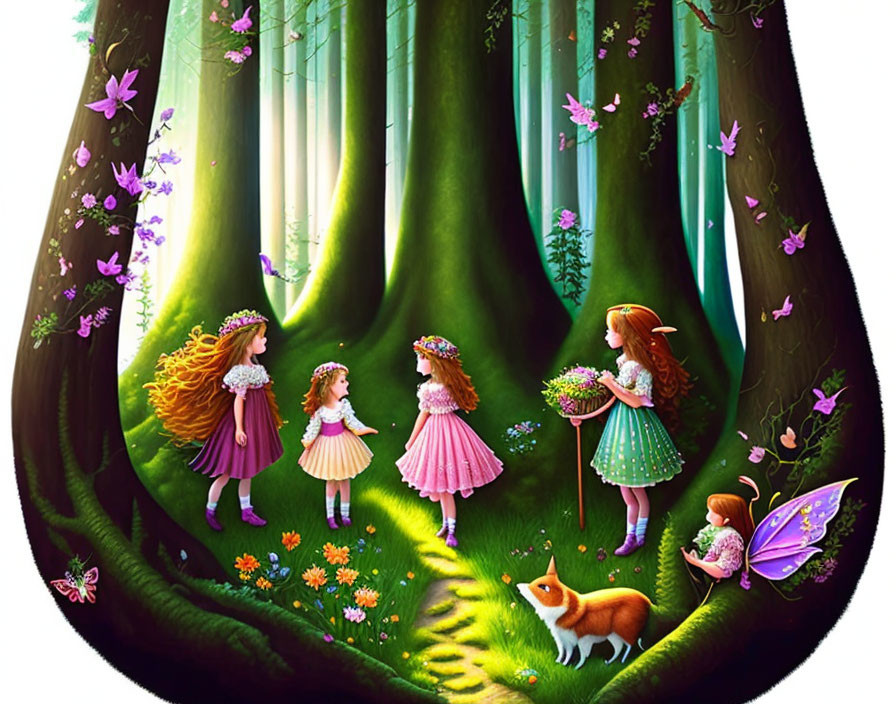 Enchanted magical forest