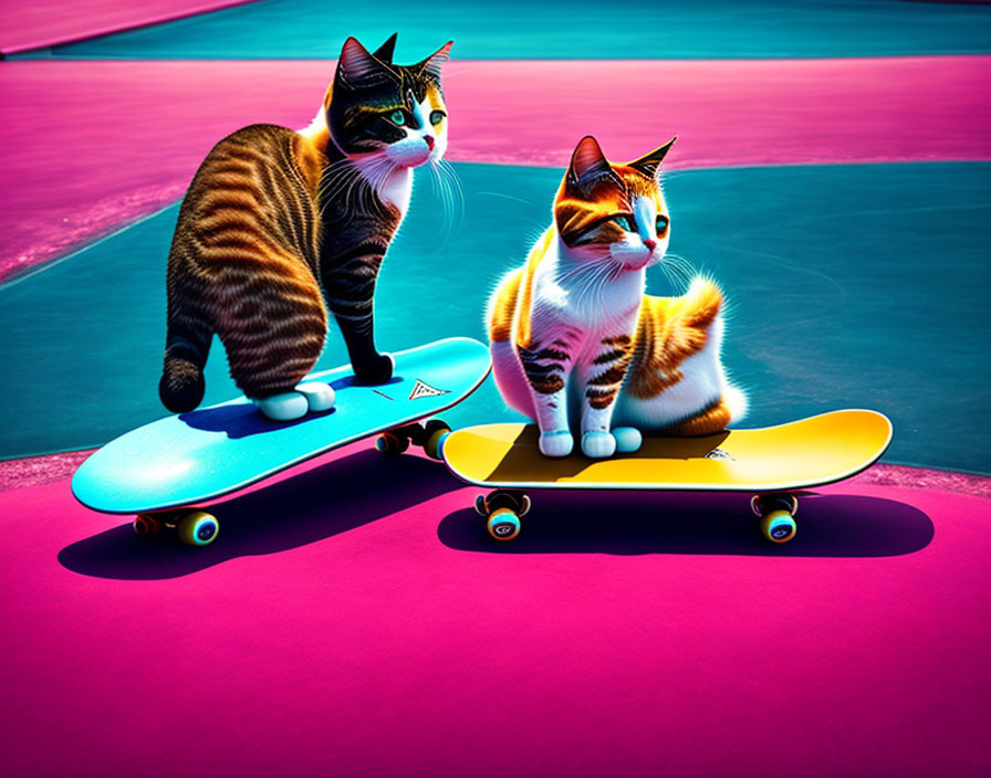 Skatebording Cats