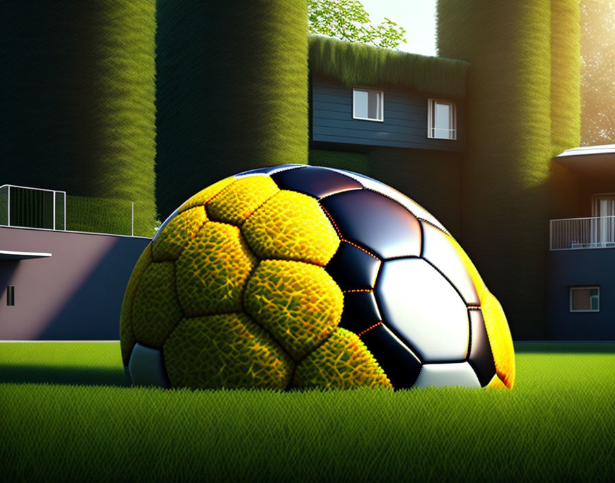 Soccer ball house