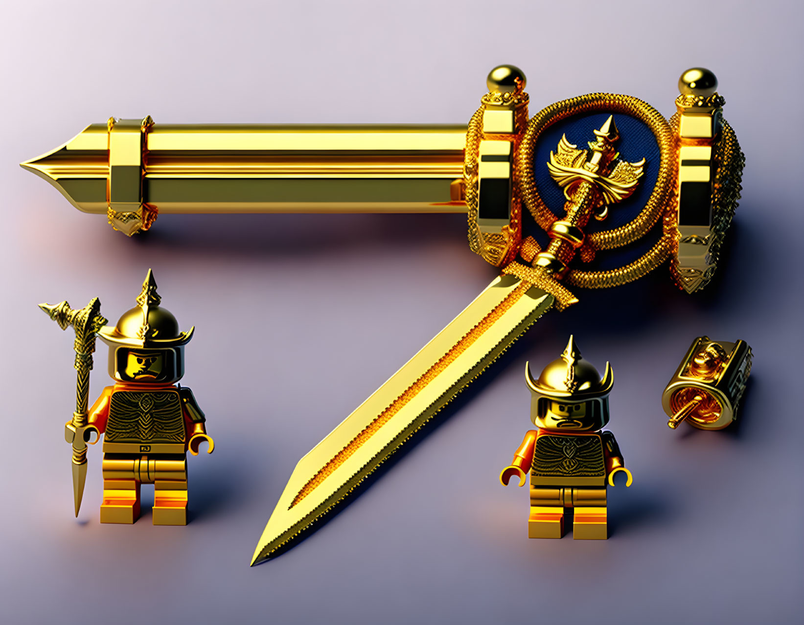 Lego golden sword