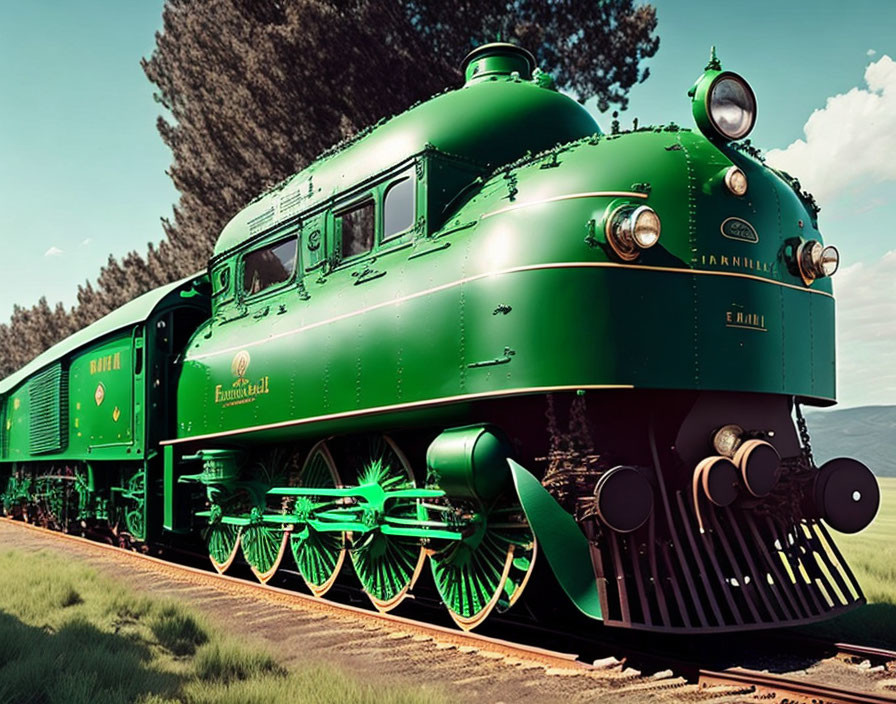 Tank train emerald green