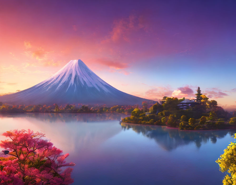 Sakura with Mt.Fuji