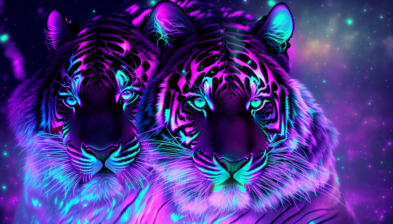 Glow in the dark tiger 