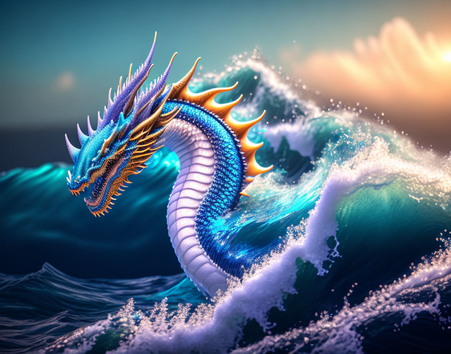 Ocean wave dragon