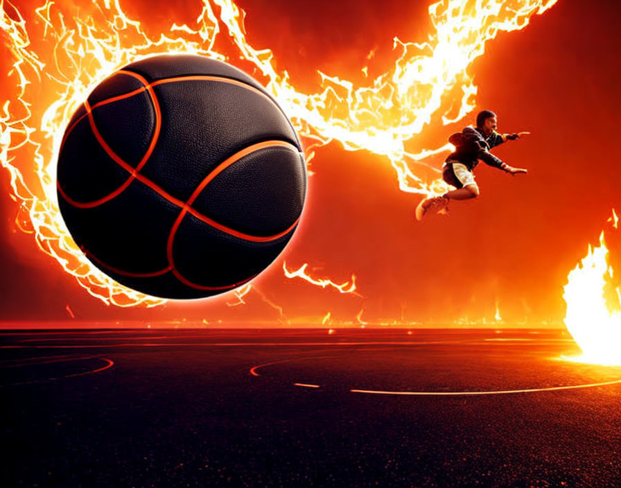 Fire basketball 
