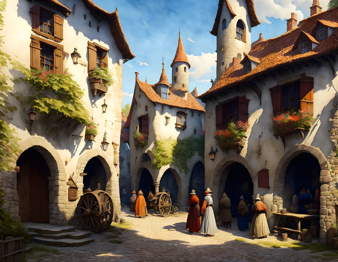 Middle Ages town