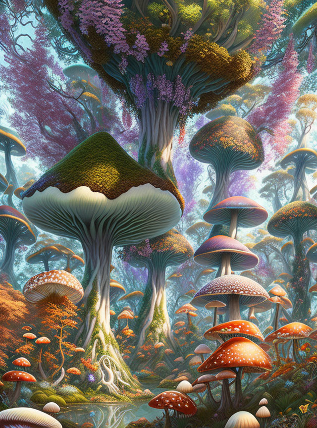 The Mushroom Forests of Rotergon, by day.