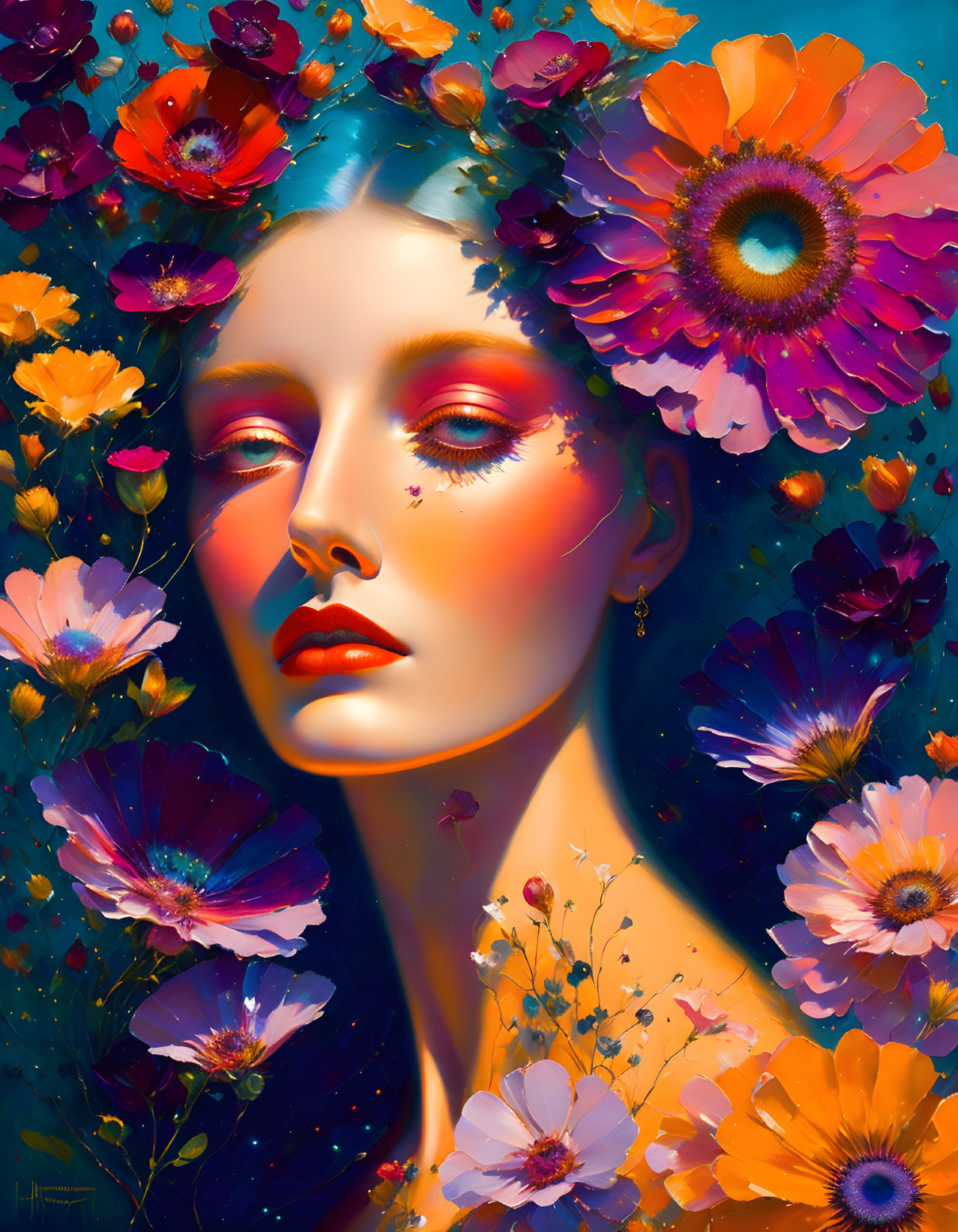 Lady in flower 