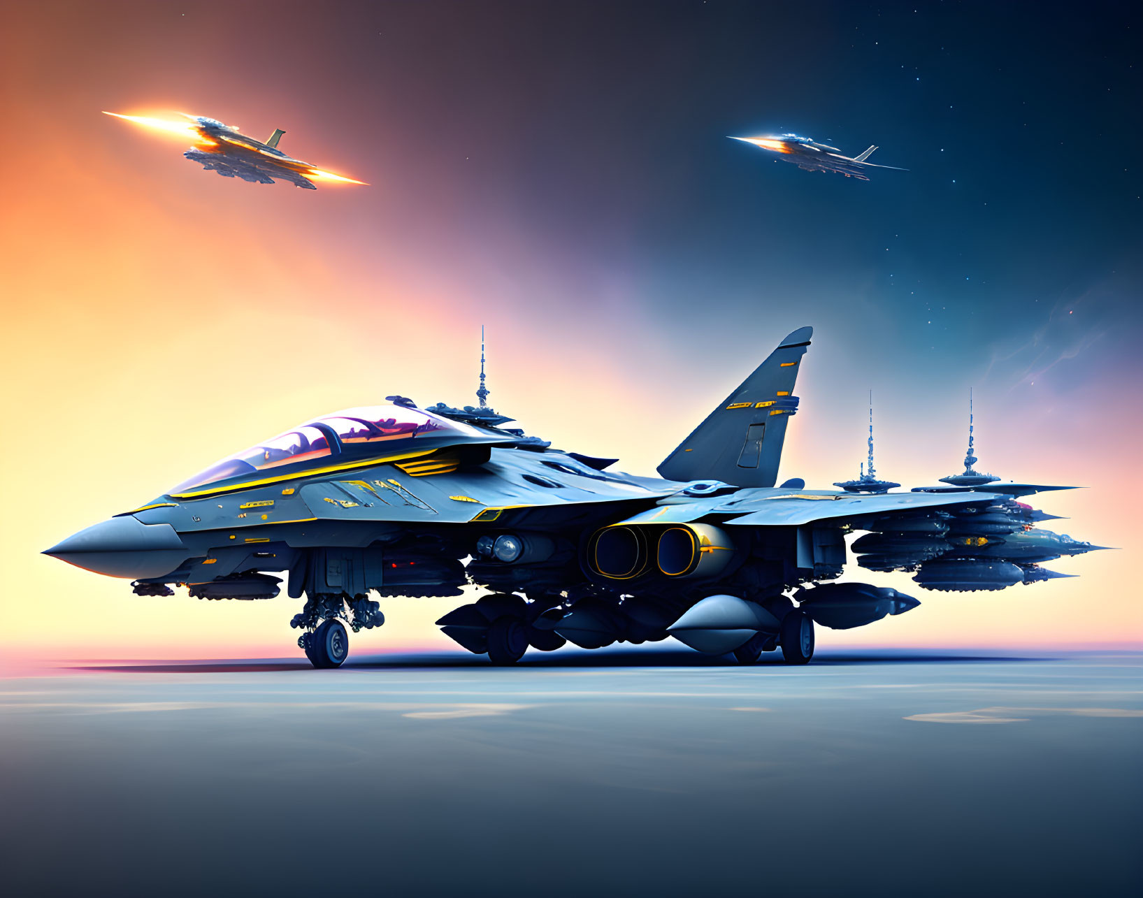 Future jet fighter