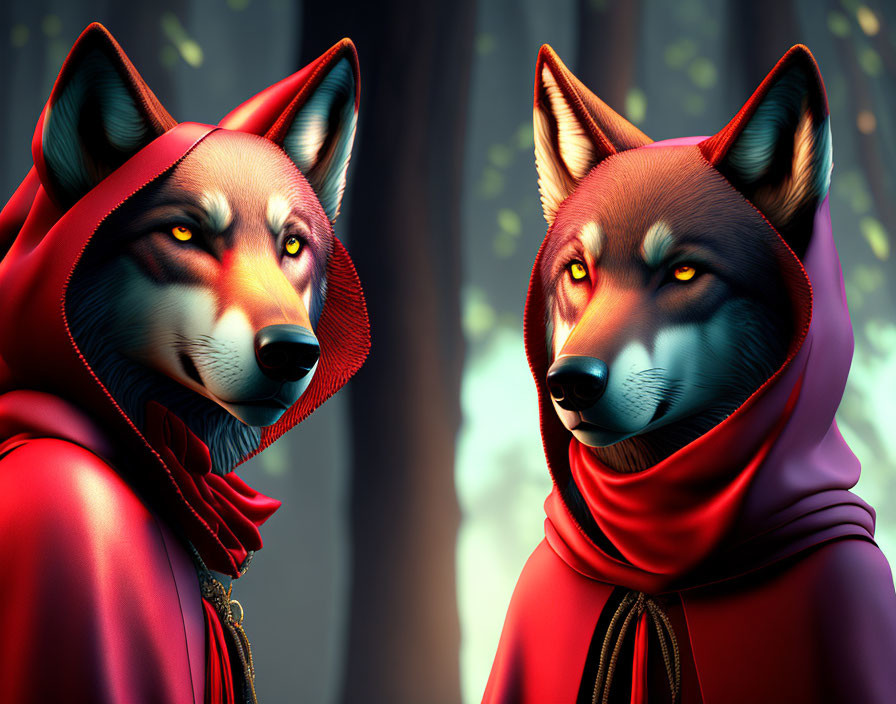  Little Red Riding Hood and the Gray Wolf