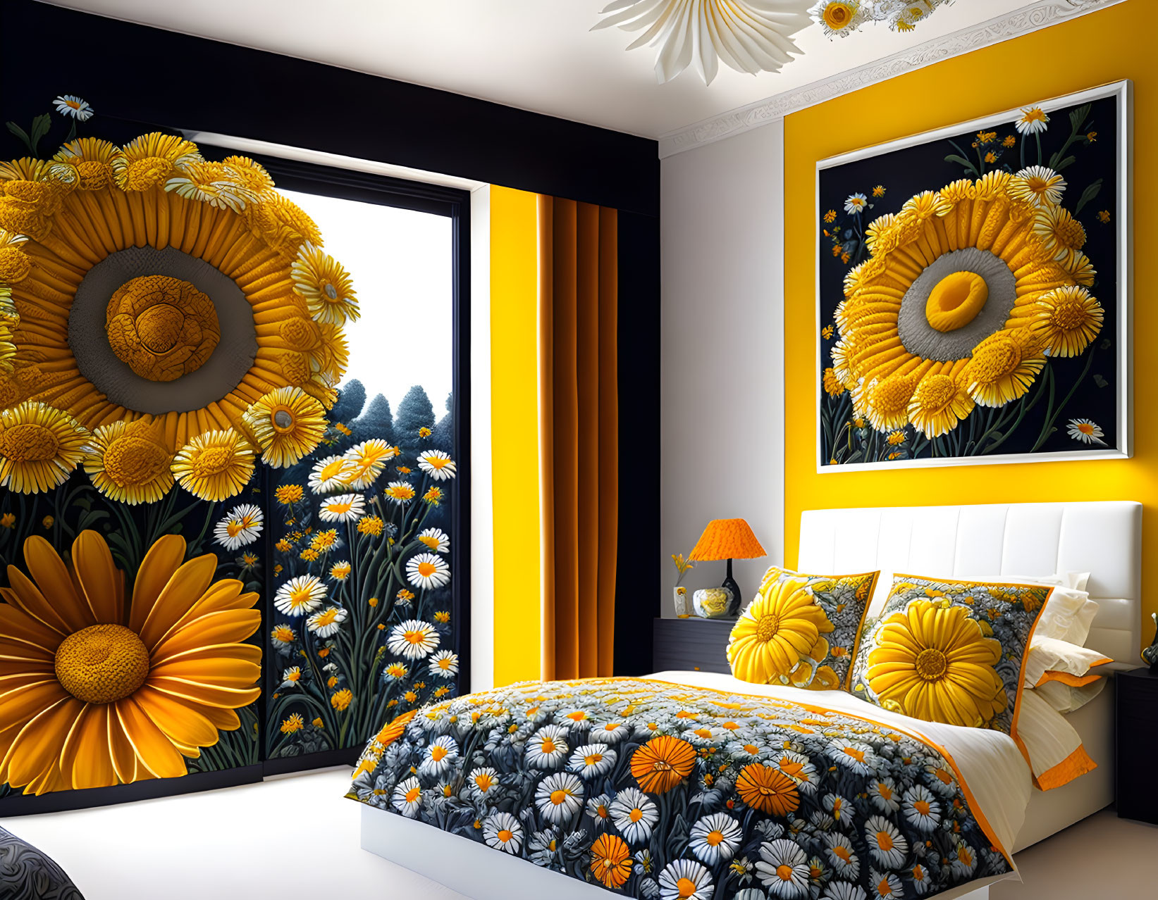sun flower bedroom