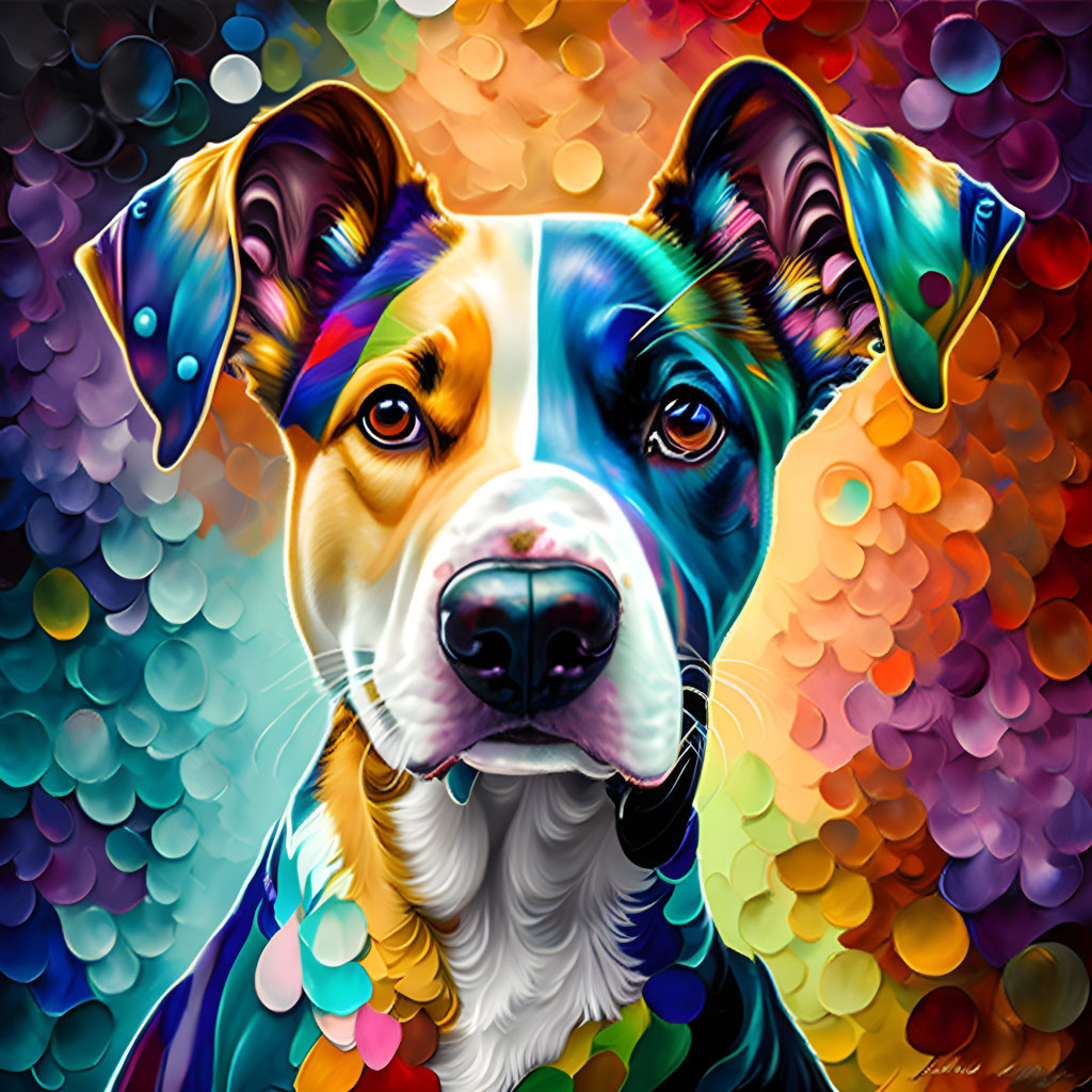 Colorful dog