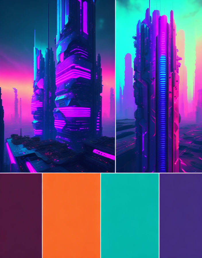 cyberpunk palette 