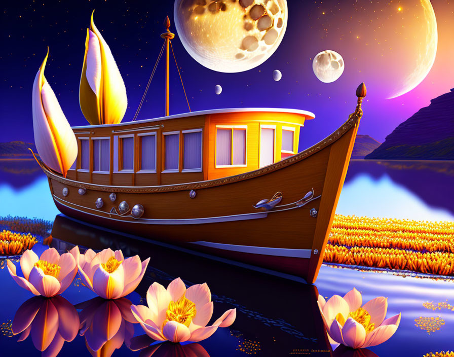 boat of tulip