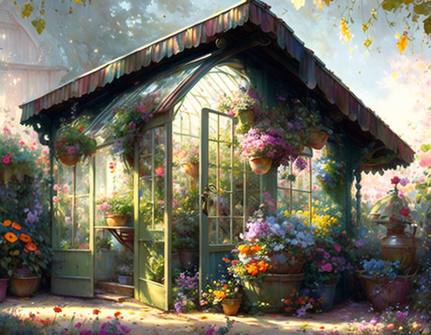 A beautiful greenhouse 