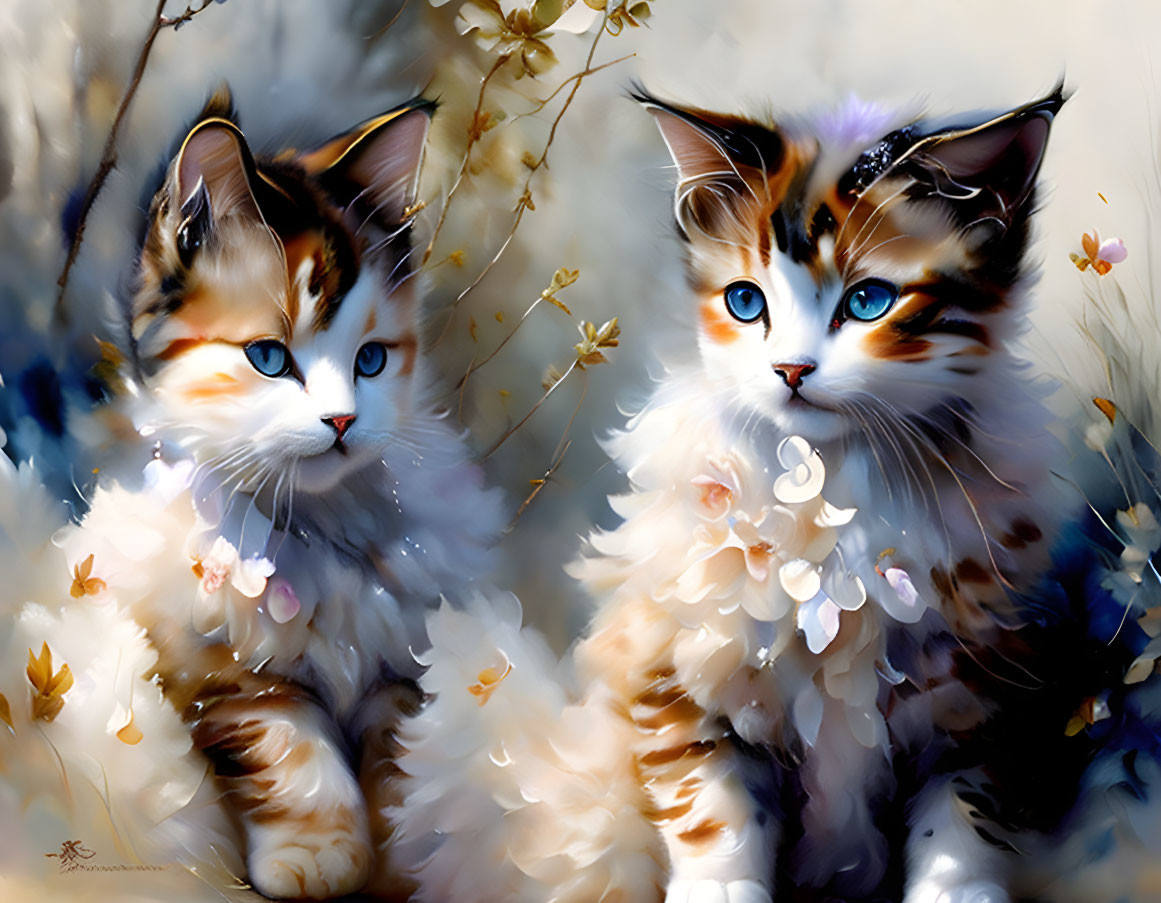 Two cute cats