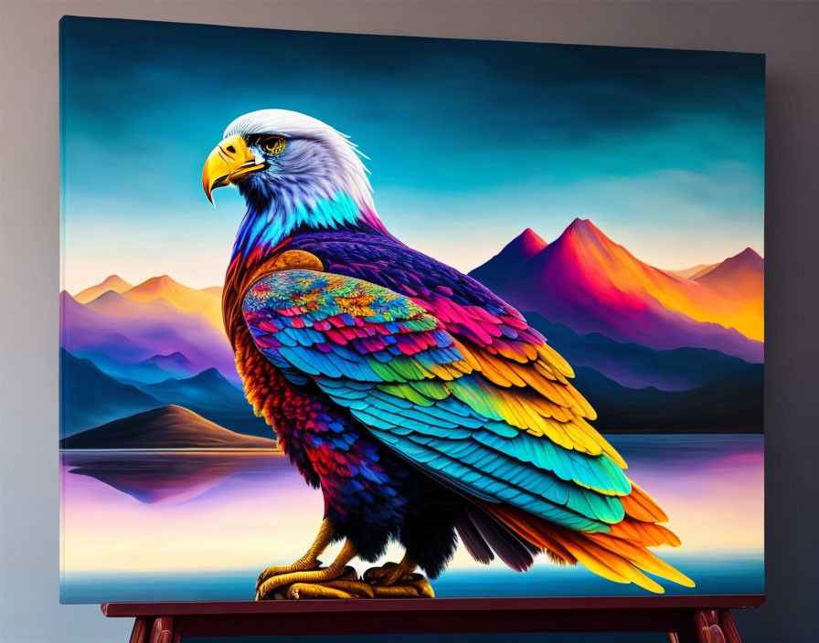 An eagle painting