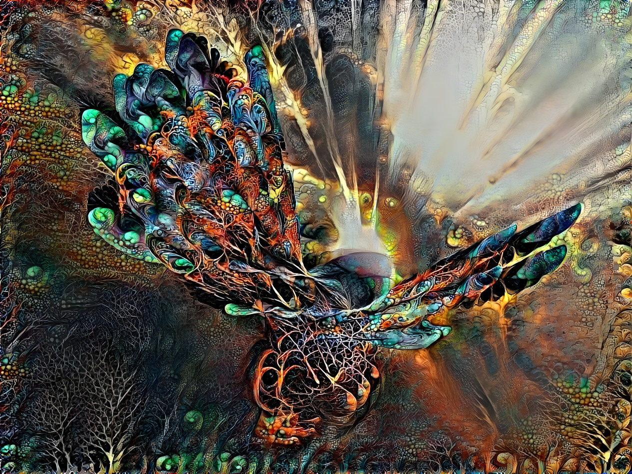 One of my fractals:"flying into the light"