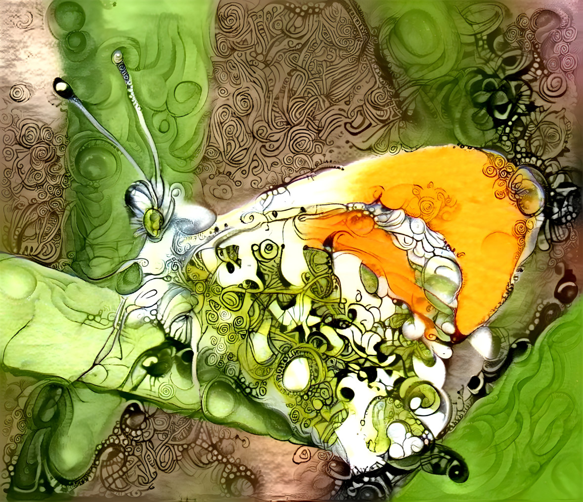 Orange tip Butterfly male