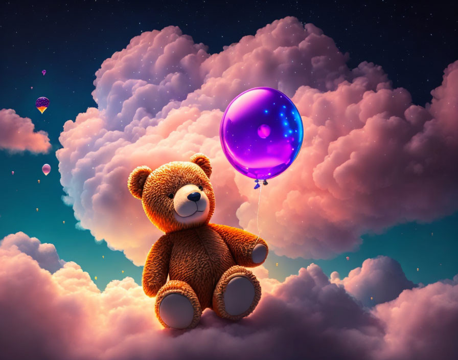 Teddy in the Clouds