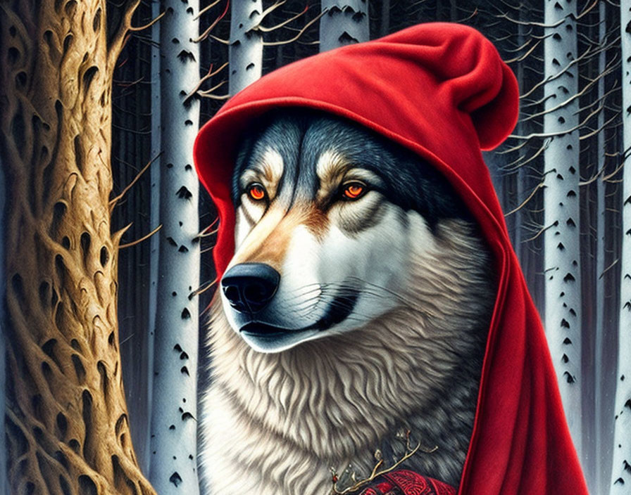 the wolf ate the little red riding hood