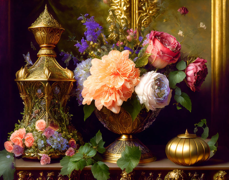gothic style floral arrangement