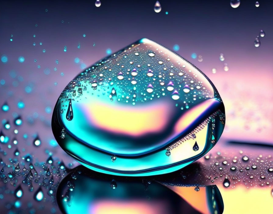 raindrops look like diamonds