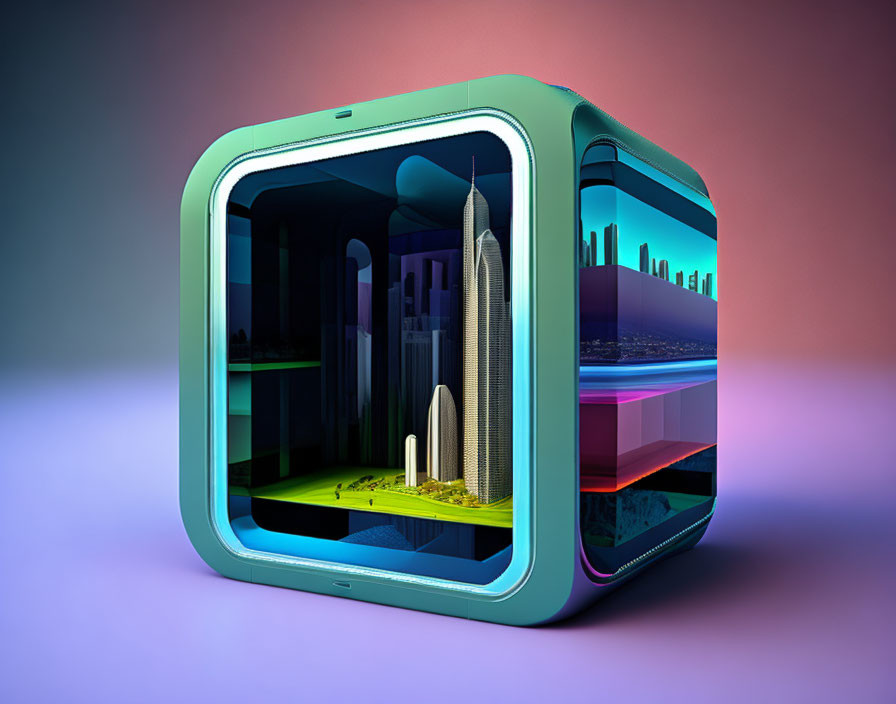 cube cutaway city