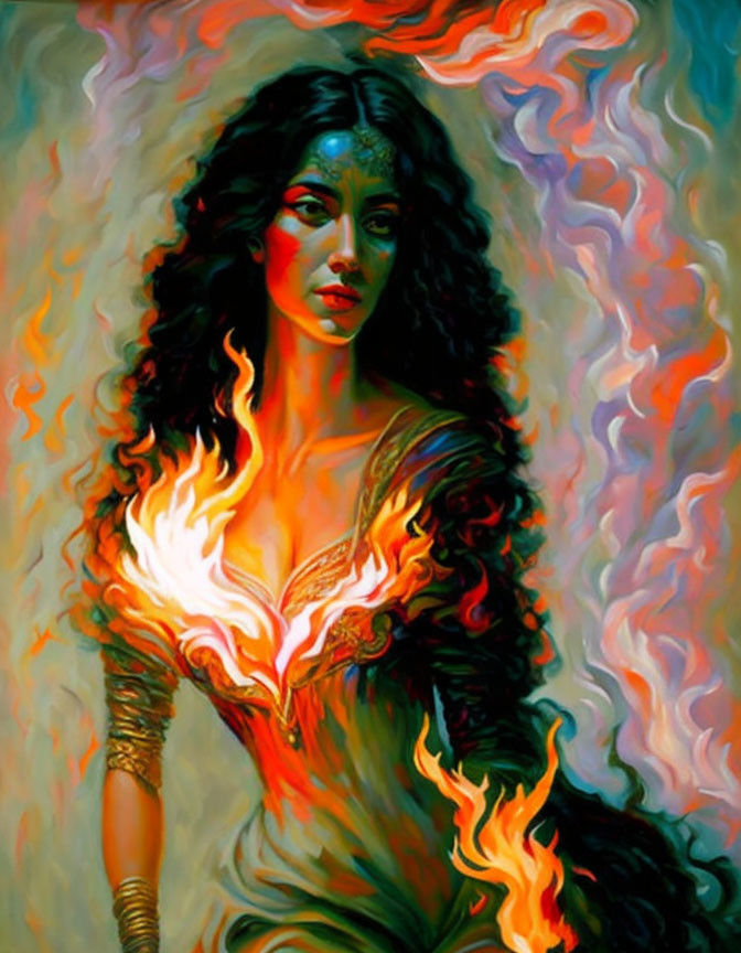 the lady in fire