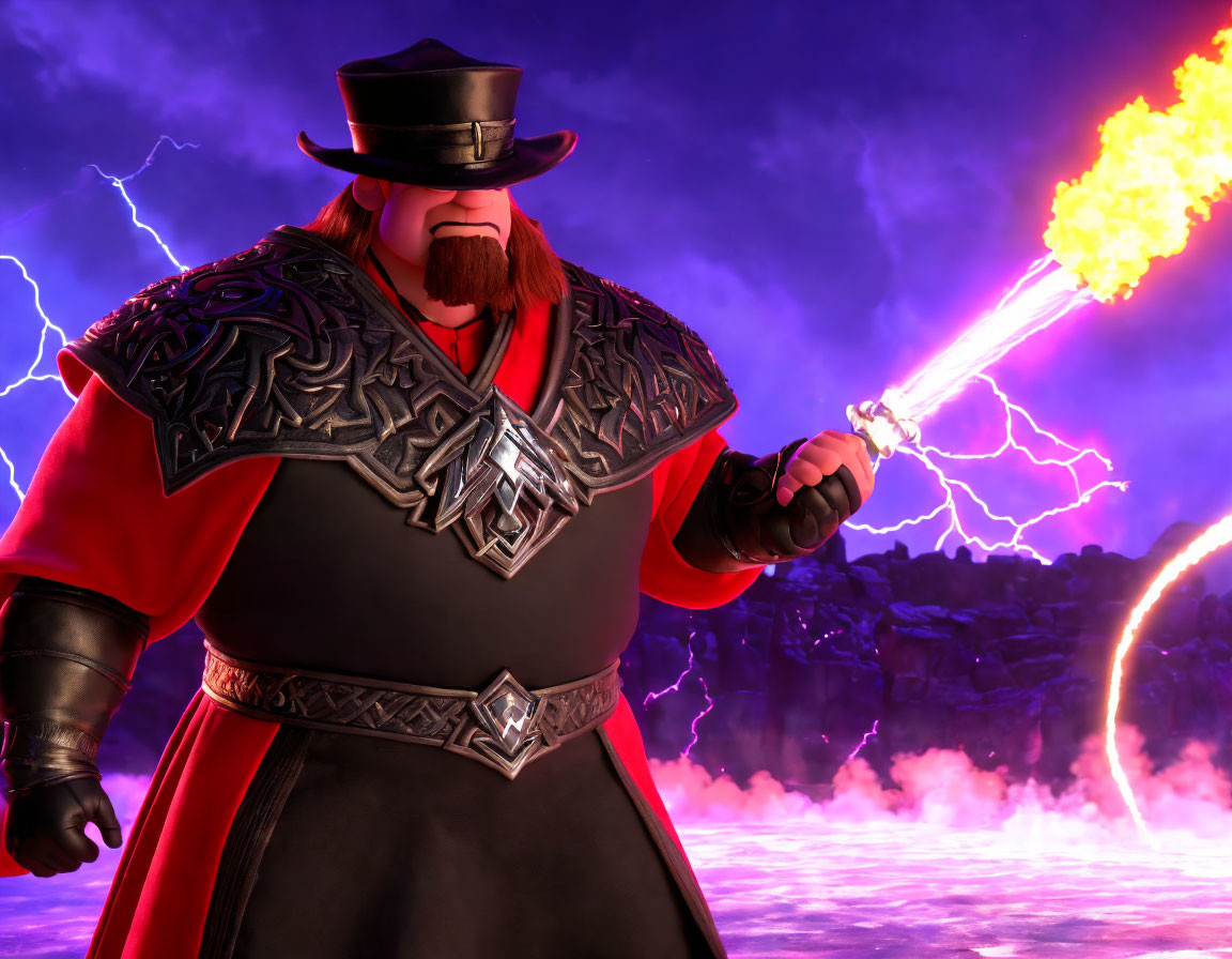 The Undertaker WWE as a fantasy movie villain. 