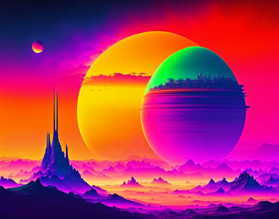 alien sunset