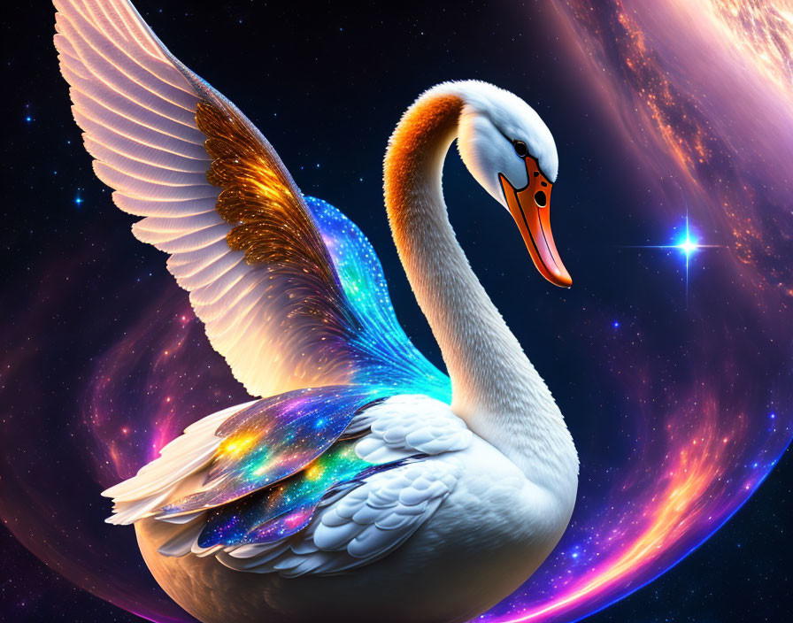 swan in space