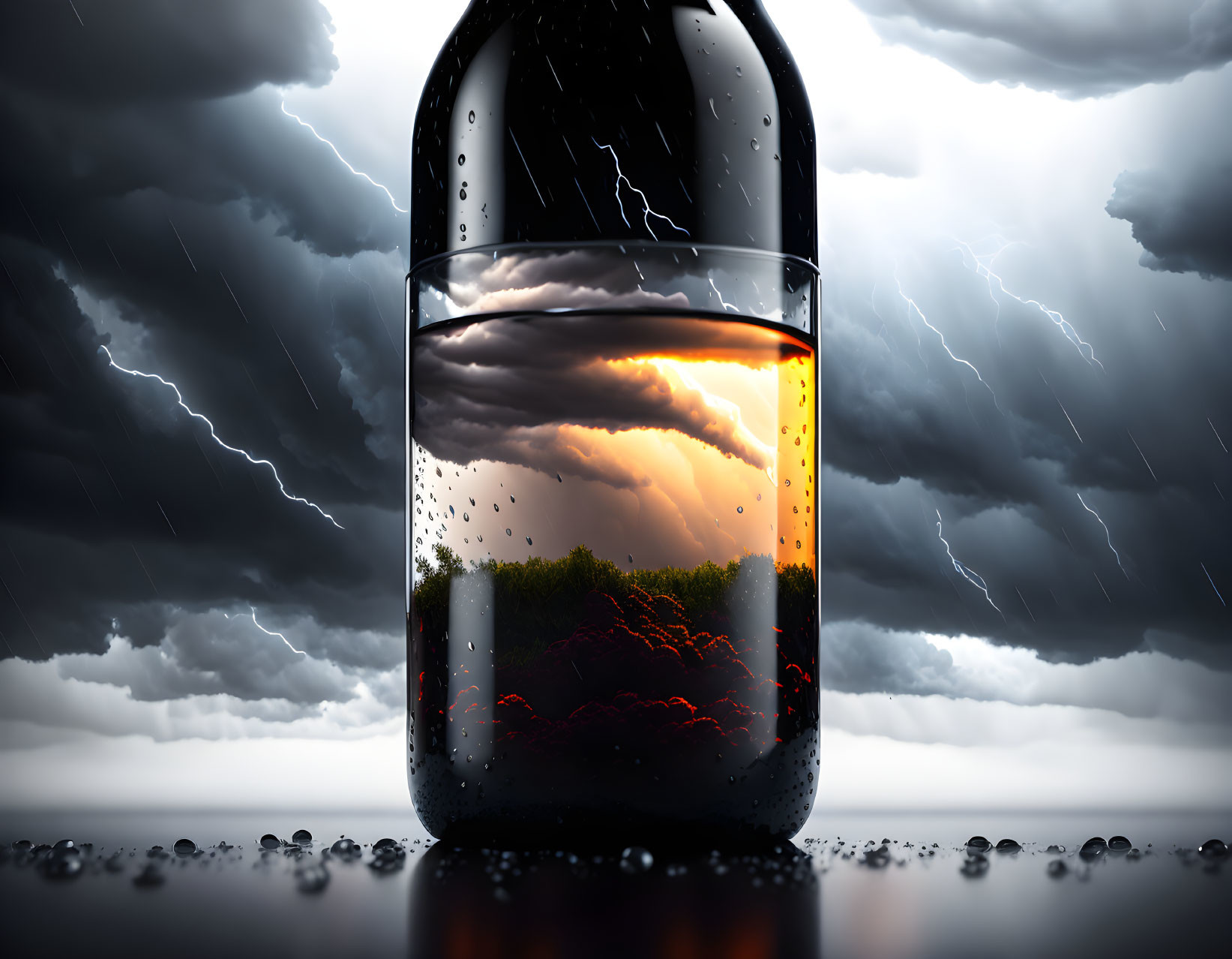storm inside a bottle