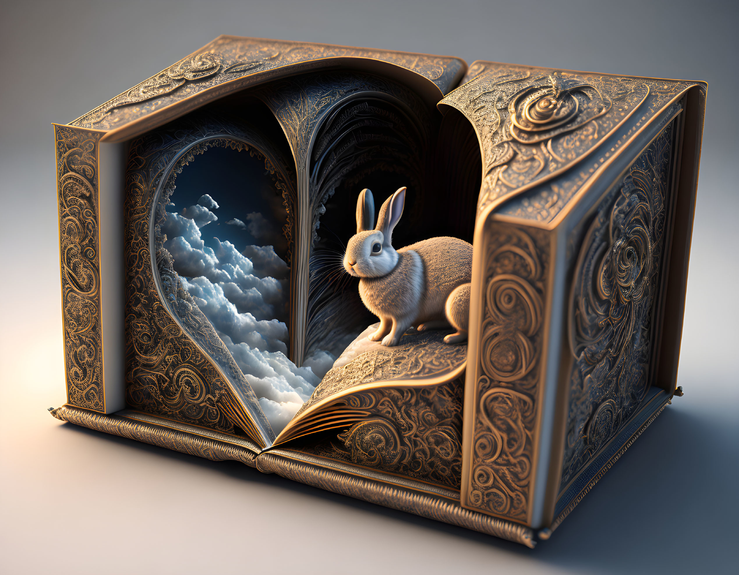 bunny in his box