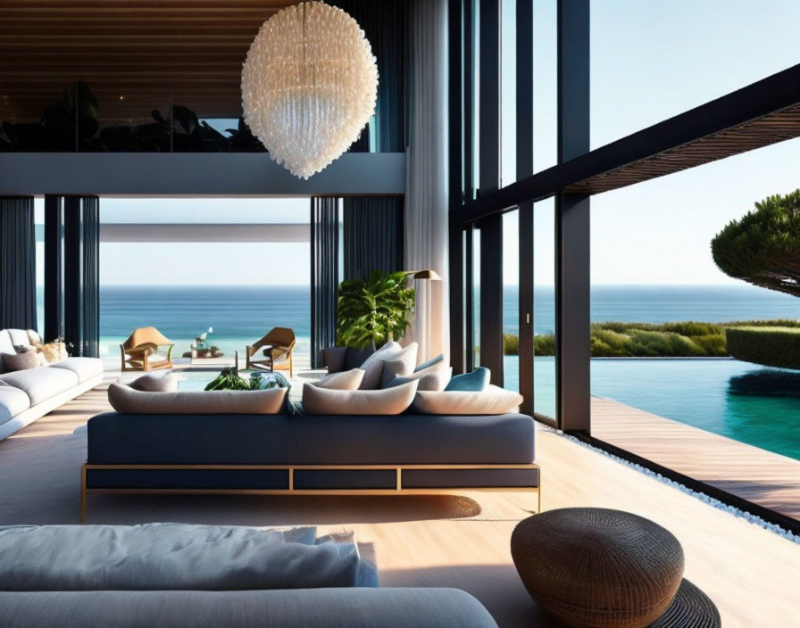 lounge overlooking the sea
