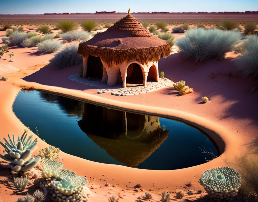 water channel in the desert