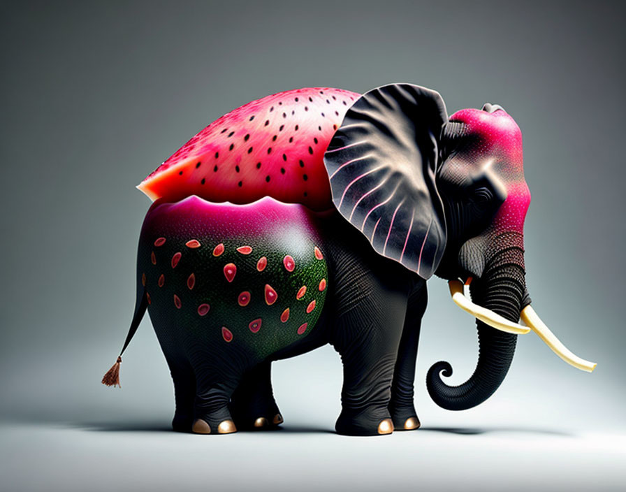 creative sculpture  an elephant