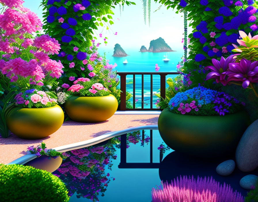sea view garden