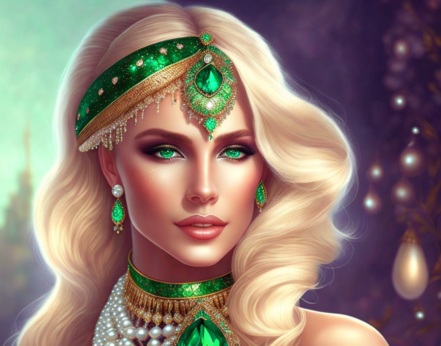 woman of emeralds 
