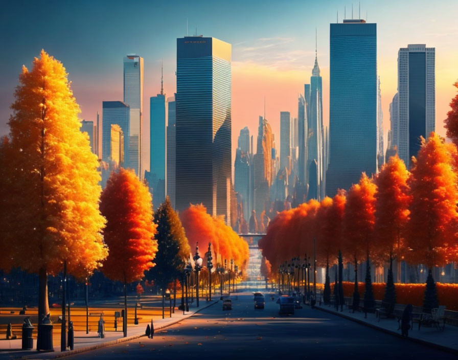 La città in autunno