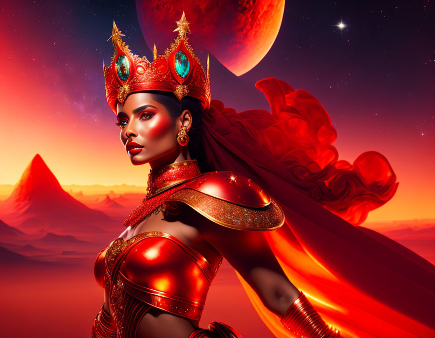 Mars as a Goddess Warrior