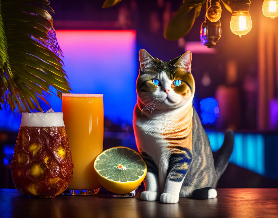 Cat bartender